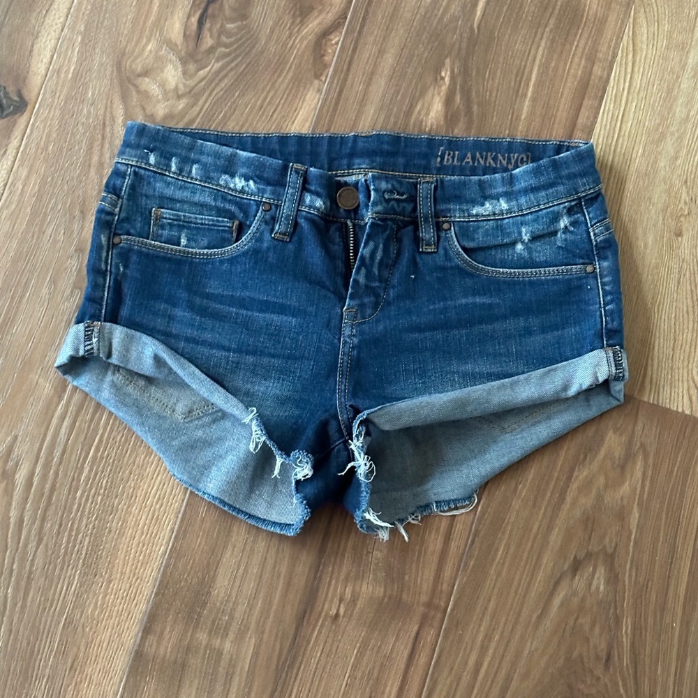 Blank NYC Women's Blue Denim Shorts